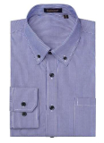 Enlision Camicia Blu Uomo Manica Lunga Classiche Formal Camicie a Righe Uomo Regolare Fit con Tasche 4XL