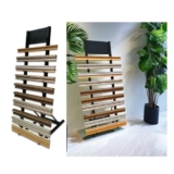 Espositore per Piastrelle da Pavimento autoportante, espositore per Campioni di Piastrelle da Pavimento, espositore per Piastrelle Nero per Campioni di Materiali da Costruzione, espositore