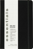 Essentials Large Black Grid-lined Notebook, A5 Size