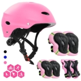 FAYITING Casco da Bici per Bambini, Set di Protezioni per Bambini, Protezioni Ginocchiere Gomitiere Polsiere per Skate Bicicletta Pattinaggio Monopattino e Altri Sport Estermi