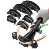 FAcoLL Kit piegatubi Idraulici, Set piegatubi per Tubi in Rame HVAC da 6~22 mm (1/4″-7/8″), piegatubi per Tubi in Rame a cricchetto con 7 matrici, Kit piegatubi a 90°