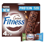 FITNESS Protein Barrette di Cereali al Cacao, 4 barrette da 20 g (80 g)