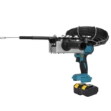 FXTYRXJ Estrattore filo elettrico da parete per elettricista, 40 m min, senza fili, infila fili elettrici da parete, strumento per infilare cavi, con 2 batterie