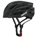 Favoto Casco Bici Casco da Bicicletta – Certificato CE Casco da Corsa MTB Ciclismo Leggero per Uomo Donne Adulti Protezione di Sicurezza Taglia Regolabile M 54-58cm Nero