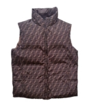 Fendi giubbotto gilet piumino smanicato da uomo reversibile FAA581 F13IZ marrone (IT, Testo, L, Regular, Regular, marrone)