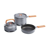 Fire-Maple Kit di Pentole da Campeggio Compatto Design Annidato Include Pentola, Bollitore e Padella Antiaderente Ideale per Pesca, Picnic e Campeggio