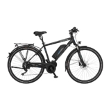 Fischer VIATOR ETH 1861 Bicicletta elettrica da uomo, RH 50 cm, motore centrale 80 Nm, batteria 48 V, nero opaco, 28 pollici