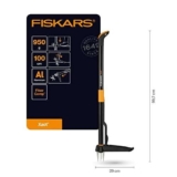 Fiskars Estirpatore, Lunghezza: 1 m, Asta in acciaio inossidabile/Impugnatura in plastica, Nero/Arancione, Xact, 1020126