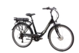 F.lli Schiano E- Moon 26″ Bicicletta elettrica, Bici Elettrica con Pedalata Assistita 250W, City E-bike Unisex Adulto, Li-Batteria Rimovibile 36V 13Ah, SHIMANO 7 velocità, Nera