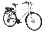 F.lli Schiano E-Moon 28″ E-Bike, Bicicletta Elettrica da Città con Motore 250W e Shimano 7 Velocità, Batteria al Litio 36V 13Ah estraibile, Colore Bianco