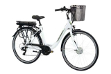F.lli Schiano E- Moon, Bicicletta elettrica Unisex Adulto, Bianco, 28″