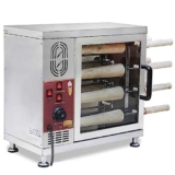 Forno Commerciale per Torta con Camino, Tostapane Elettrico da 3000 W con Rullo da 16 Pezzi, Griglia per Panino per Camino per Snack Bar Cucina Domestica del Ristorante, Tipo a Cil