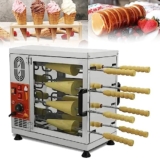 Forno Commerciale per Torta con Camino, Tostapane Elettrico da 3200 W con Rullo da 8/16 Pezzi, Macchina per Grigliare Il Pane per Il Ristorante, Snack Bar, Cucina Domestica,16stick