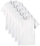 Fruit of the Loom 61-212 Heavy Cotton Tee Maglietta da Uomo, pacco da 5 pezzi, Bianco (Weiß), M