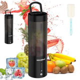 Frullatore portatile, 450ML Mini Frullatore USB Ricaricabile con 6 Lame e Spazzola Frullatore Personale per Frullati, Frutta e Verdura Tazza per Casa, Campeggio e Viaggi (Style B)