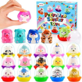 Funblitz Squishy Antistress Adulti Bambini, Kawaii Gadget Compleanno Bambini Pallina Antistress Mini Giochi Regalini Fine Festa Compleanno Antistress Divertenti Ufficio da Scrivania Fidget Toys
