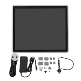 Fyearfly Computer a Pannello da 17″, Computer Touch Industriale Touch Screen Capacitivo LCD TFT da 17 Pollici 4:3 Sistema di Monitoraggio PC a Pannello Integrato 100-240 V(Unione Europea)