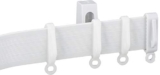 GARDINIA Binari per tende Flexline, Incl. Accessori, Lunghezza 350 cm, Altezza binario 29 mm, Plastica, Bianco