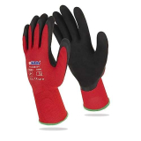 GERLINOVA Ulith – Guanti da lavoro a maglia fine, 3 paia, con rivestimento in lattice, antiscivolo, per artigiani e giardinaggio, norma EN 388:2016, CAT II (taglia 8 M 3 paia)