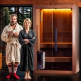 GLOBAL RELAX® I DHARANI Steam Sauna Interna per 2 Persone I Stufa elettrica I Legno termotrattato I Cura della Pelle I Riduce Lo Stress I Elimina Le tossine I Pannello di Controllo I USB I MP3