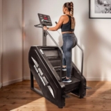 GLOBAL RELAX® | KEIZAN STAIRMASTER Scala fitness | Nero | Design professionale I Esercizio completo | 9 Programmi automatici | Pannello LED | Materiali resistenti