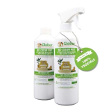 GLOBER No ODOR Pet – Elimina Odori e Macchie di Cani e Gatti – Made in Italy Spray 2x500ml 100% Vegetale – Rimuove Urina da Tessuti e Superfici – Attivatore Biologico Igenizzante Animali Domestici