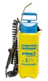 GLORIA Nebulizzatore a pressione prima 5 Comfort, Per giardino, Capacità di 5 L, Con comoda attrezzatura, Tubo a spirale da 2,5 m, Attacco per compressore
