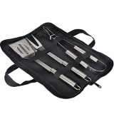GQC Kit di Attrezzi Barbecues Utensili Barbecue Set, Completo Attrezzi BBQ in Acciaio Inossidabile Posate per Campeggio/Regalo, Regalo di papà Ideale per Compleanno (3)