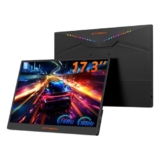 GTMEDIA Monitor portatile 17,3 ” 2560 x 1440 QHD，165 Hz (DP)/144 Hz (HDMI) per computer portatile, monitor portatile da gioco 100% sRGB HDR FreeSync per PC, Mac, telefono, Xbox, Switch