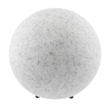 GTV – Attrezzatura da giardino MARMO Lampada a sfera per giardino, 25 cm, IP65, cavo di alimentazione lungo 3 m, 4 perni, grigio
