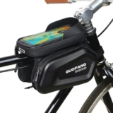 GUOFANG Borsa per telaio della bicicletta, da strada, mountain bike, impermeabile, resistente alla pressione, in EVA, con visiera touch screen in TPU (Saddle bag)