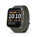 Garmin® Venu® X1, smartwatch GPS sottile e leggero, display AMOLED, funzioni avanzate per la salute e il fitness, muschio con fondello in titanio e cinturino in nylon ComfortFit Muschio