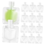 Generico 15 Pz Borsa Da Imballaggio Comprimibile Custodia Da Viaggio Trasparente Aria Ricarica Totalizzatore Stand up Pouch Per Articoli Da Toeletta Mini Kit Transparent L’animale Domestico