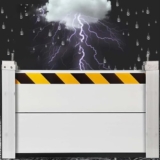 Generico Alluminio Paratie Antiallagamento Paratia Antiallagamento Rimovibile Barriera Antiallagamento Barriere Antiallagamento Come Alternativa Ai Sacchi di Sabbia,01,250 * 40cm