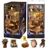 Generico Puzzle in Legno 3D, Kit di Montaggio in Miniatura, Mini Casa delle Bambole Fai da Te, Decorazione Creativa per La Casa, Modello Regalo per Le Feste