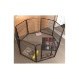 Generico Recinto Portatile Pieghevole per Animali Domestici – Gabbia per Cani Staccabile per Uso Interno/Esterno – Confezione da 8 recinti per Cuccioli, Gatti, Conigli – Cancelletto da Gioco per Anim