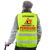 Gilet Pensione Gilet Pensionato Cantiere Gilet Sicurezza Alta Visibilità Riflettente Antinfortunistico Regalo Pensione Uomo Donna Festa Pensione Gadget Pensionamento Divertenti VIP
