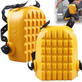 Ginocchiere professionali in poliuretano, ginocchiere per lavori con texture antiscivolo e cinghie regolabili, ginocchiere, giardinaggio, attività all’aperto, protezione per il fai da te,