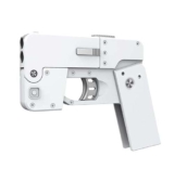 Giocattolo pieghevole della pistola forma del telefono cellulare, 2023 Deformazione pieghevole del guscio che espelle la pistola giocattolo con l’organizzazione della cartuccia e i proiettili -Desert