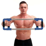 GoFitness Push Down Bar – Estensore per Pettorali – Attrezzature per l’allenamento a casa per Petto, Braccia, Spalle, Addominali e Schiena – Attrezzature per Esercizi a Molla per la Casa