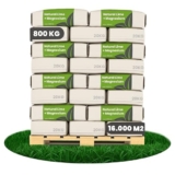 Granuli Di Calce Da Giardino – 800 Kg Per 16.000 M2 – Fertilizzante Alla Calce Efficace Contro Muschio Ed Erbacce – Ottimizza Il Ph E Promuove La Crescita Sana Delle Piante – Organifer