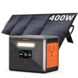 Greenery G2500 Centrale Elettrica Portatile 2304 Wh LiFePO4, 2500 W Uscita Continua con Pannello Solare da 400 W, Ricarica Solare Rapida, Generatore Portatile per Campeggio, Emergenza e Backup Casa