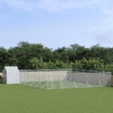 GuyAna Cuccia Cani da Esterno Tetto Argento 12x12x2,5m Acciaio Zincato,Articoli per animali,Animali domestici – Articoli,Articoli per cani,Cucce e recinti per cani(SPU:3190482)