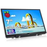 HAMTYSAN Raspberry Pi Schermo,Monitor 7 Pollici,Mini Monitor HDMI,Monitor Portatile 800×480 LCD IPS per Raspberry Pi 4/3/2/Zero/B/B+ Win10/8/7 (Non Touch)