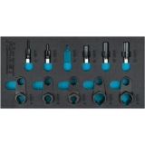 HAZET Set di utensili per sonde gas di scarico 163-611/10, 10 pezzi, per il funzionamento e la riparazione di sonde lambda, particolato e NOX, incluso il tagliafiletti per sonde di temperatura gas