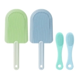 HDGSAFD 2 Pettini per Peli di Gatto, 2 Spazzole per La Pulizia del Viso di Gatto, Spazzola per Toelettatura per Gatti A Doppia Faccia, Pettine per Massaggio, Articoli per Animali Domestici