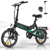 HITWAY Bicicletta Elettrica Pieghevole 16” Bici Elettrica Adulto E Bike con Li-Batteria 7,8Ah/36V, senza acceleratore,35-70 km