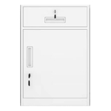 HYUFEIAO Mobiletto Portadocumenti, mobiletto Portadocumenti con Serratura, mobiletto Portadocumenti in Metallo sotto la scrivania, 1 cassetto e 1 mobiletto Portadocumenti per Documenti Lega