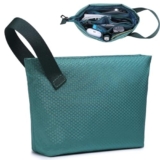 HYZUO Borse Organizer Cavi Viaggio Resistente All’acqua Portatile Porta Cavi, Tech Elettronica Accessori Gadget Borsa con Manico, Custodia Organizzatore per Caricatore, Cavo USB, Carte, Verde scuro