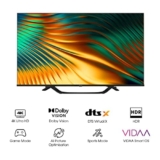 Hisense 50″ UHD 4K 50A67H, Smart TV VIDAA 5.0, HDR10+ Decoding, Dolby Vision, VA, Controlli vocali Alexa, Tuner DVB-T2/S2 HEVC 10, lativù 4K